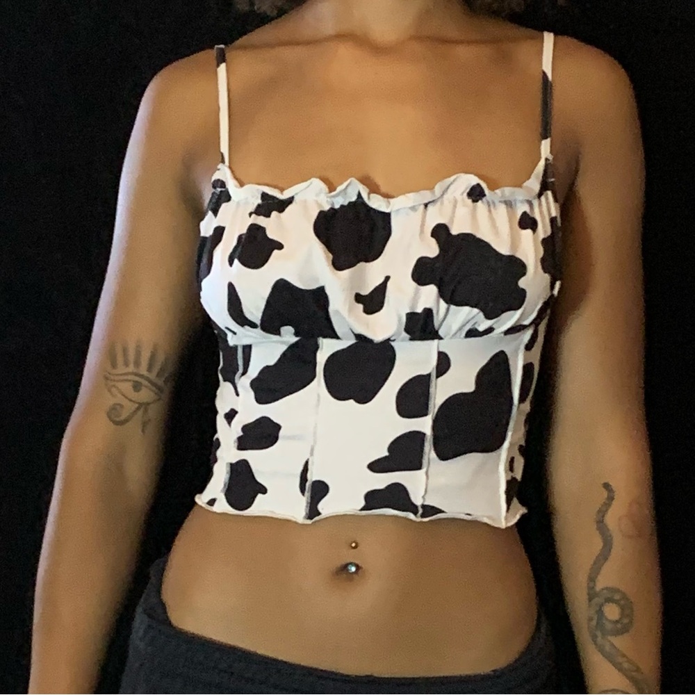 Cow Print Crop top